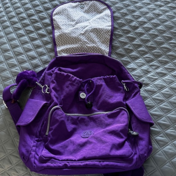 Kipling Backpack Purple - Picture 1 of 4
